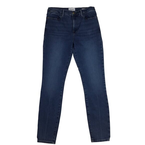 Frame Le High Skinny Jeans High-Rise Denim Stretch Fit Womens 29 - Picture 2 of 12